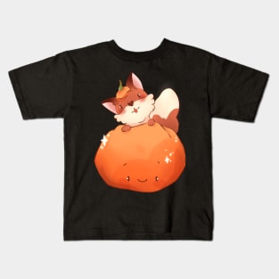 pumpkin and fox Kids T-Shirt